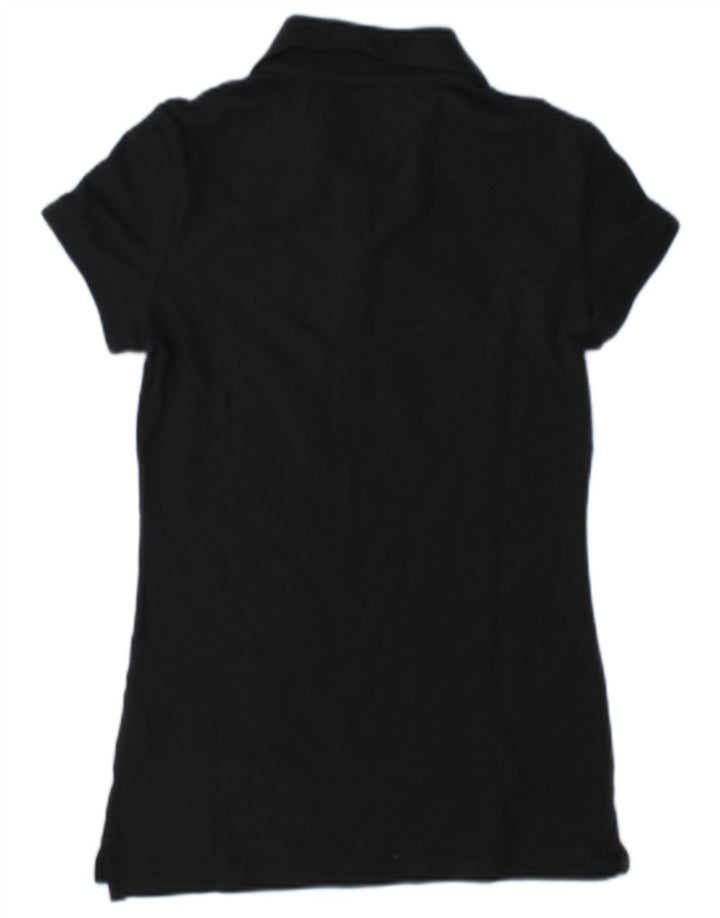 Nike Dame Polo Shirt UK 8/10 Small Black