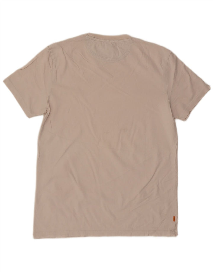 Timberland Herre Slim Fit T-Shirt Top Medium Off White