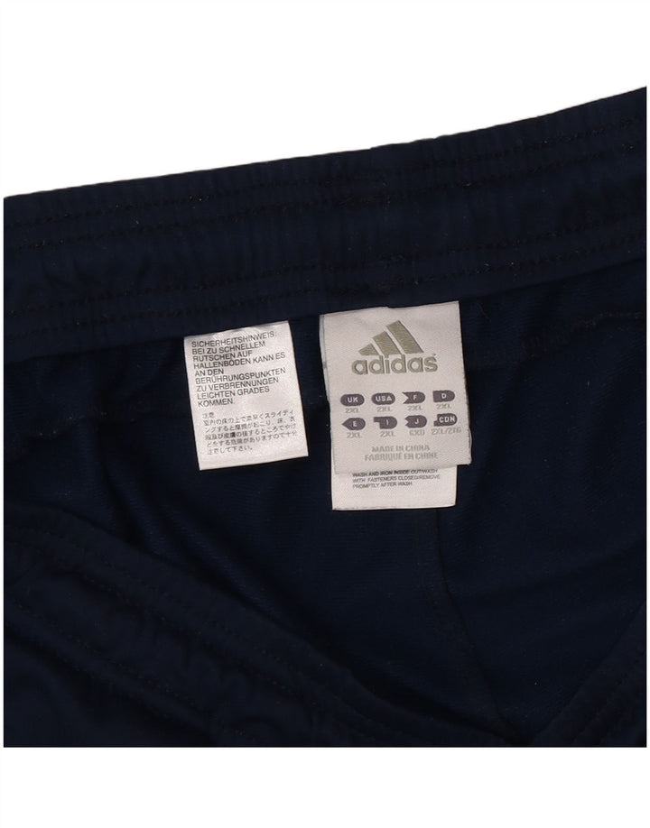 Adidas Træningsdragtsbukser til mænd 2XL Navy Blue Colourblock Polyester