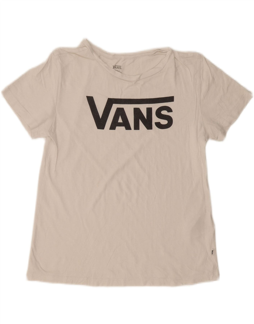 VANS Womens Graphic T-Shirt Top UK 10 Small White Cotton