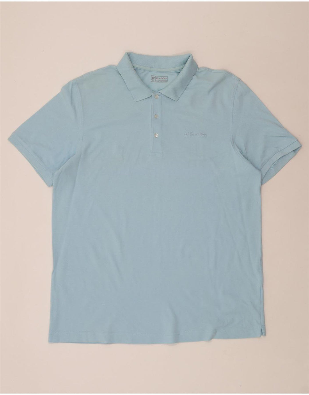 LOTTO Mens Polo Shirt 3XL Blue Cotton