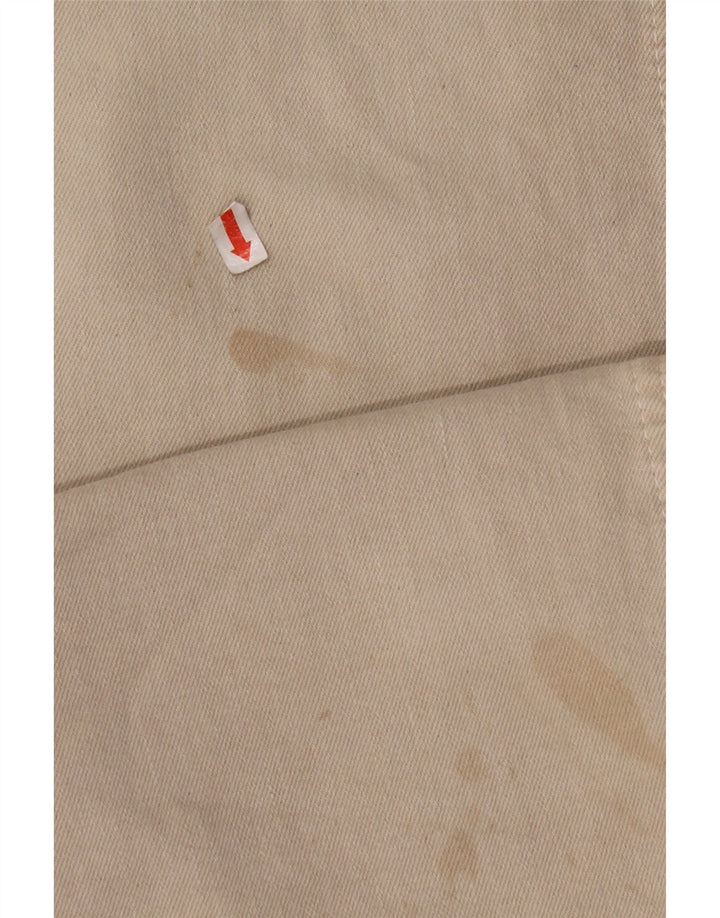 ZARA Womens The Marine Jeans med høj talje og brede ben EU 34 2XS W24 L29 Beige