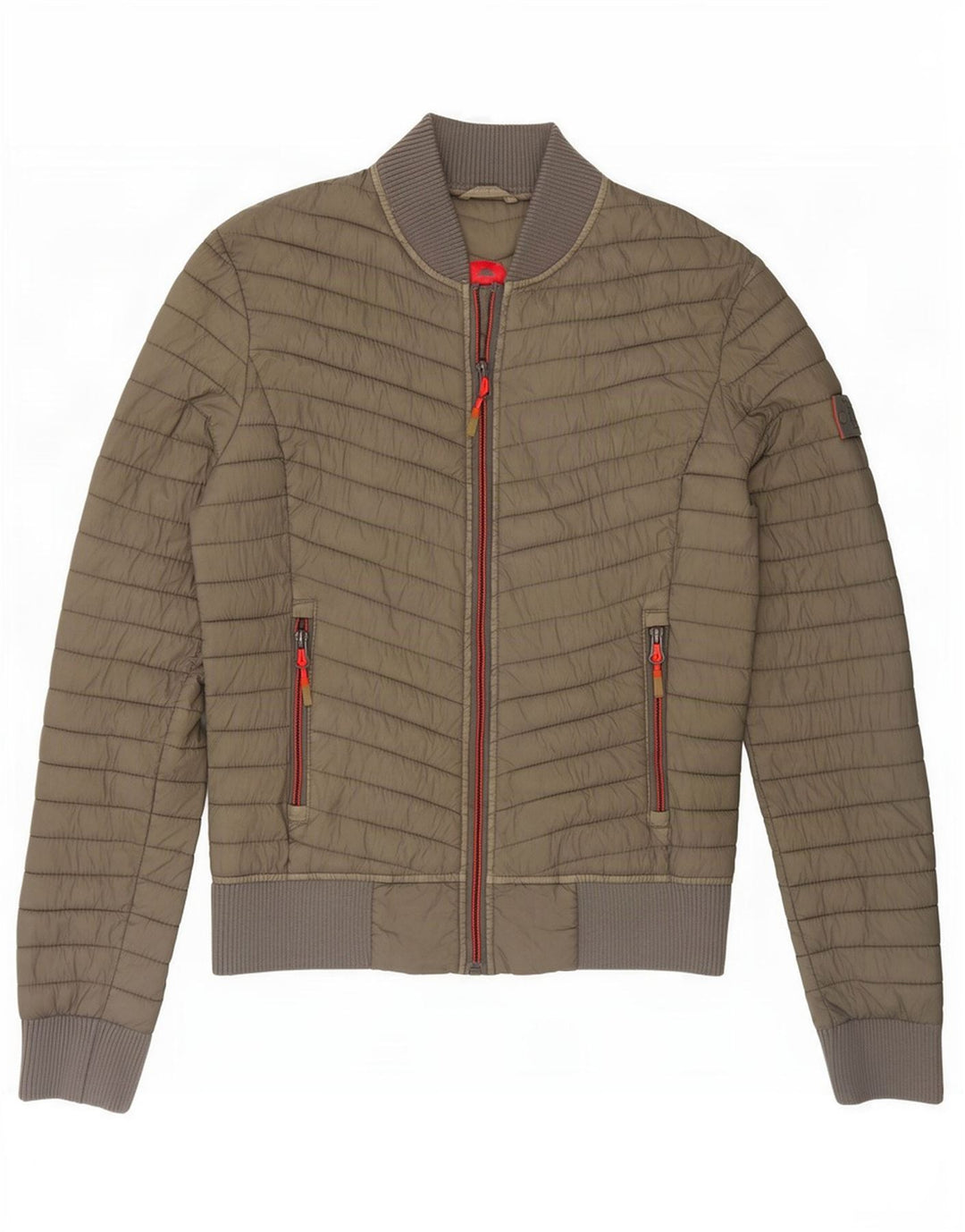 Superdry polstret jakke til kvinder UK 6 XS Khaki Nylon