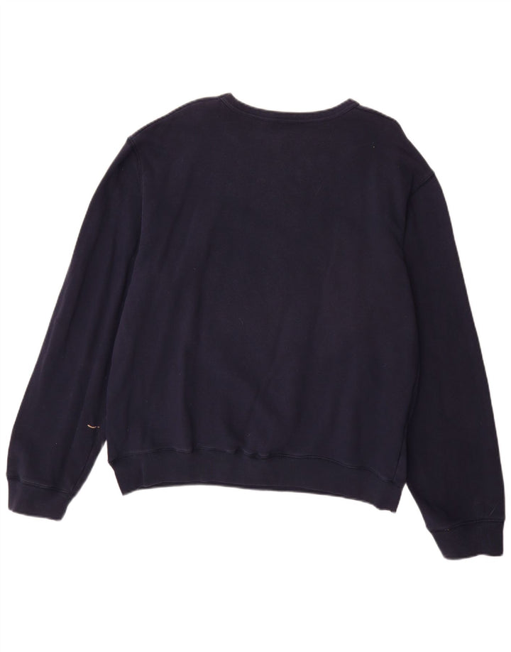 LEVI'S Grafisk sweatshirt til mænd, stor marineblå bomuld