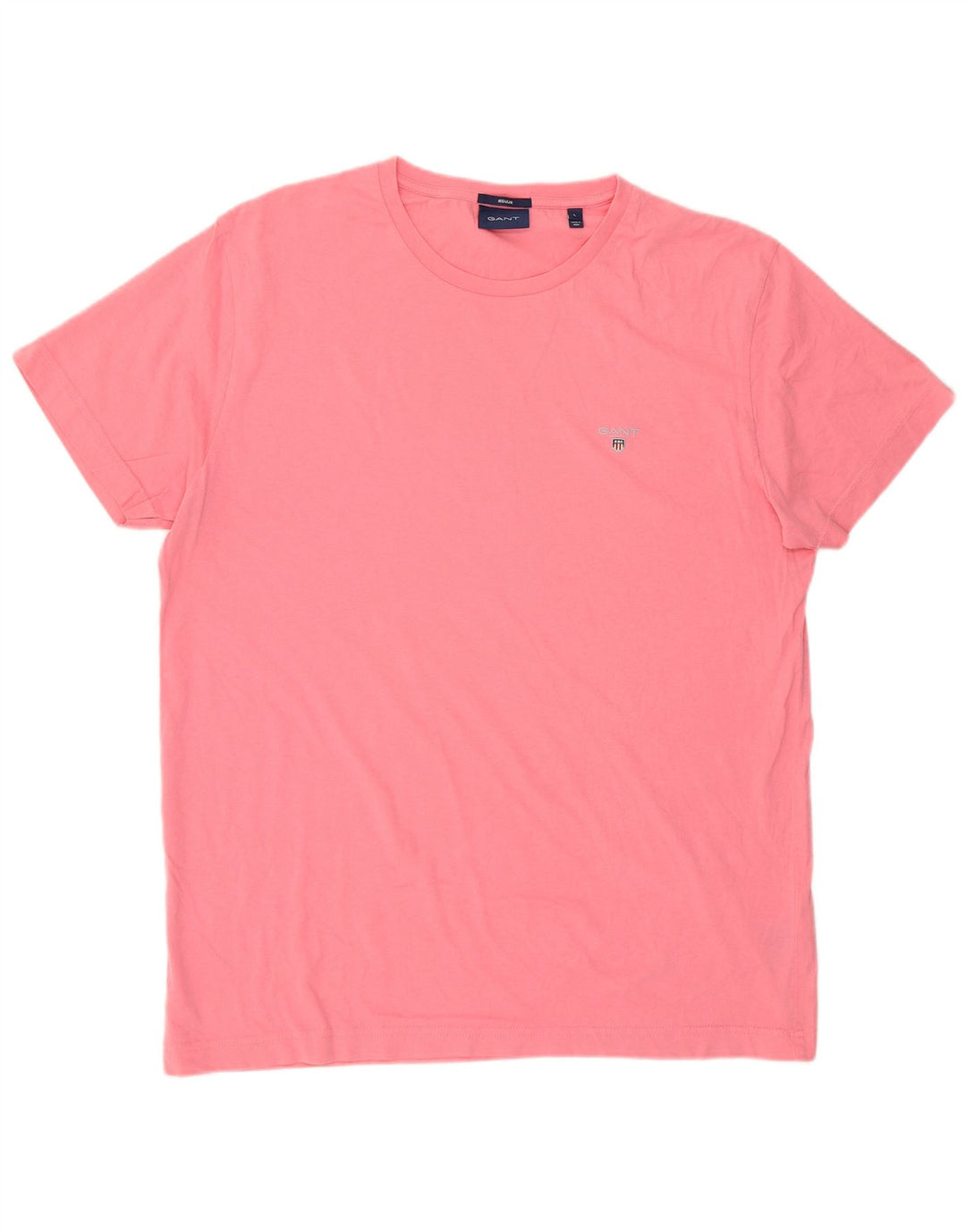 Gant Regular T-Shirt Top Stor Pink Bomuld