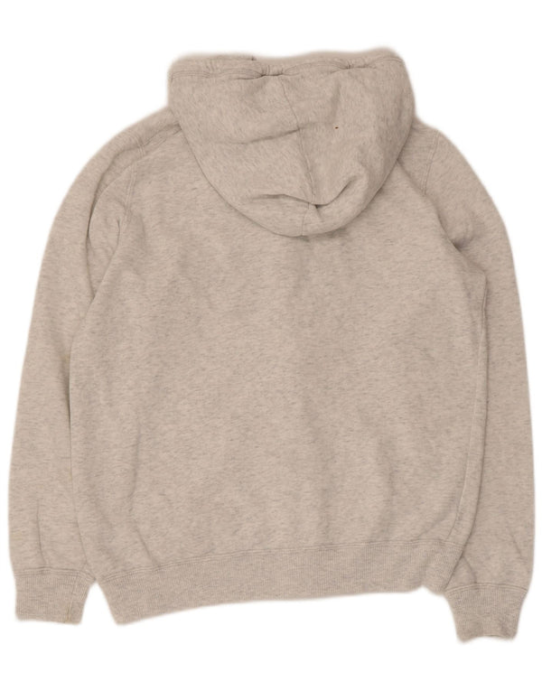 Hollister Dame grafisk hættetrøje Sweater UK 14 Medium Grey Bomuld