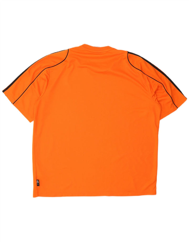 Adidas Herre Climalite T-Shirt Top 2XL Orange Polyester