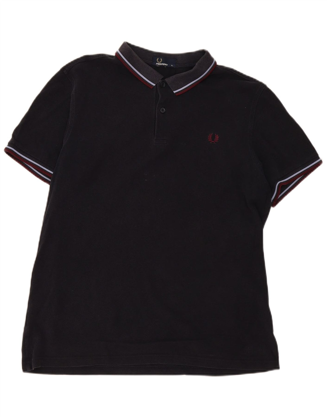 Fred Perry Herre poloshirt XL marineblå stribet