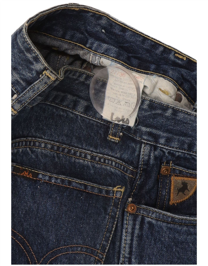 Lois Dame Distressed Straight Jeans W27 L36 Blå Bomuld