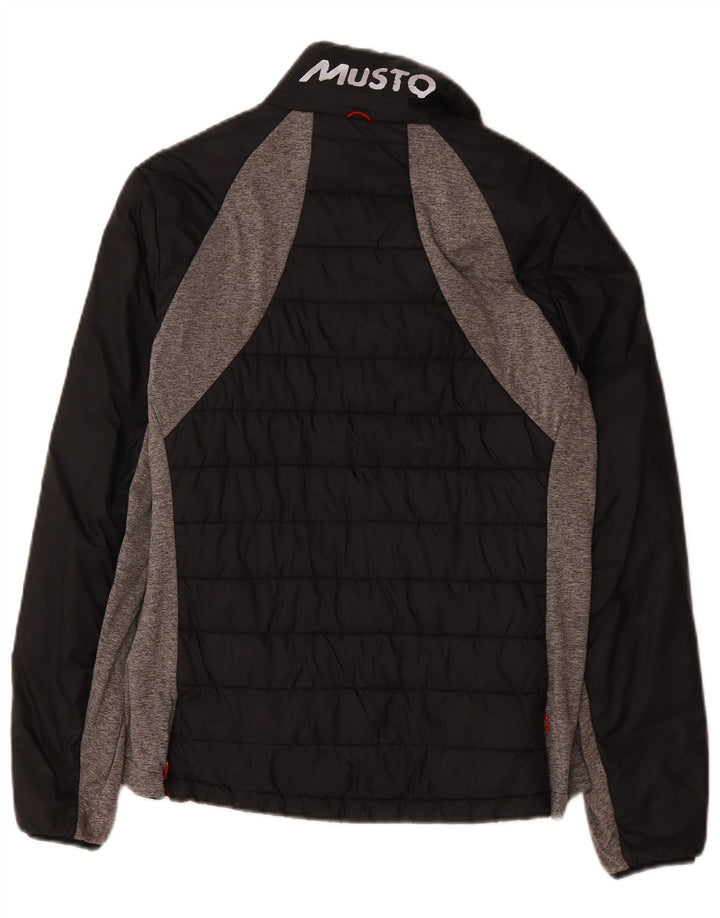 Musto drenge grafisk polstret jakke 13-14 år Sort Colourblock Polyamid