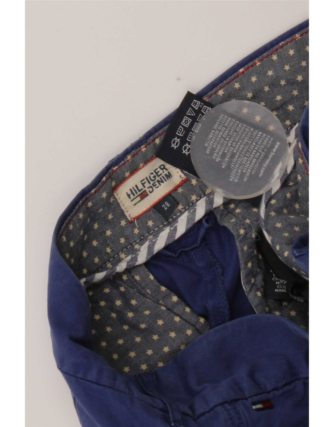 Tommy Hilfiger chinoshorts til kvinder W28 Mellemblå bomuld