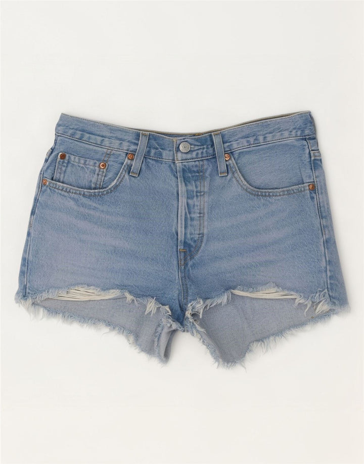 Levi's Womens 501 denimshorts W27 Små blå bomuld