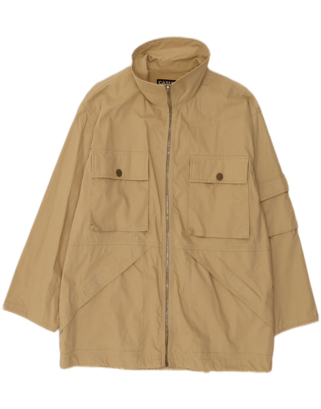 Casucci Herre Utility Jacket UK 38 Medium Beige Bomuld