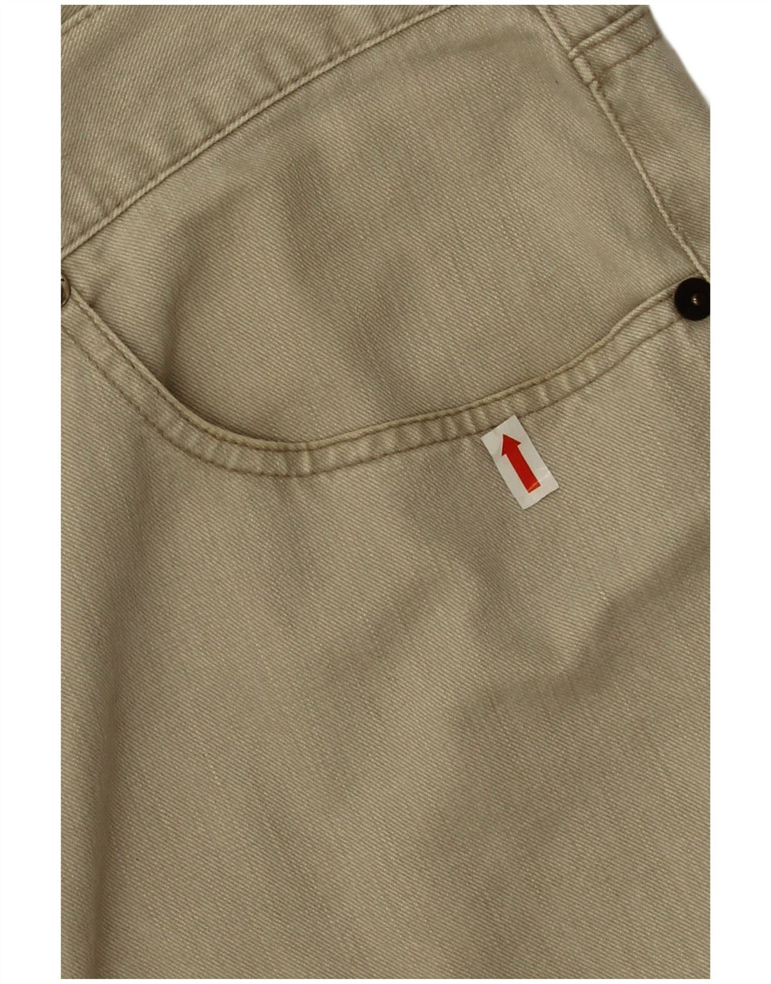 Armani Straight Jeans til mænd W36 L28 Beige Bomuld