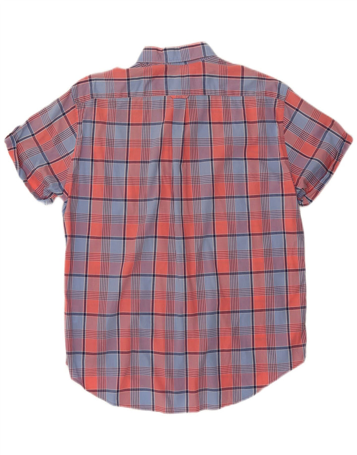 Gant Herre E-Z Fit kortærmet skjorte Stor flerfarvet ternet bomuld