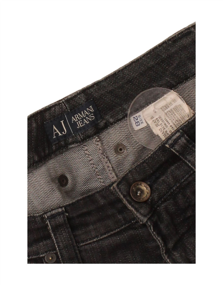 ARMANI Womens Bootcut Jeans W28 L28 Black Cotton Vintage Armani and Second-Hand Armani from Messina Hembry 