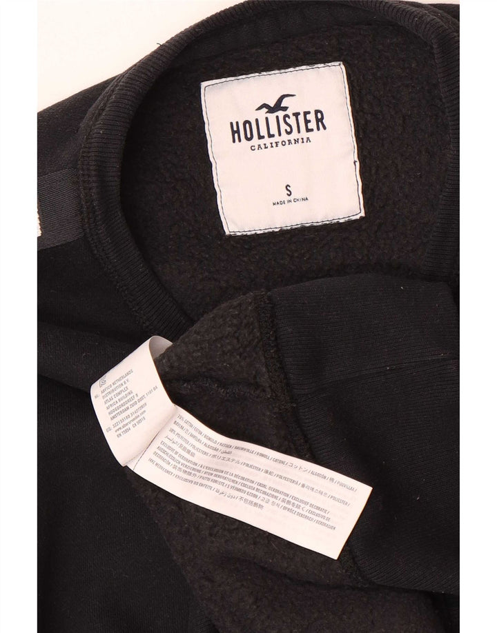 Hollister grafisk sweatshirt til mænd, lille sort farveblok