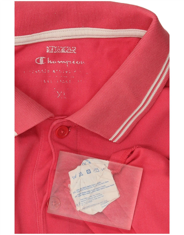 Champion herre poloshirt XL Pink Bomuld