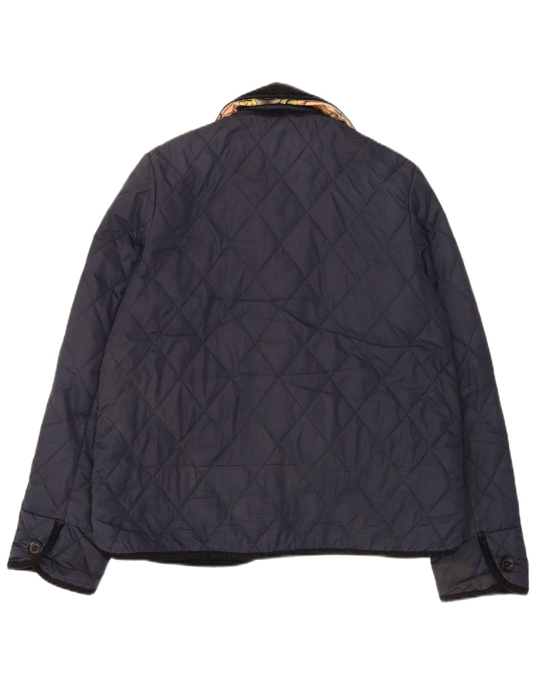 Barbour Quiltet jakke til kvinder UK 12 Medium Navy Blue