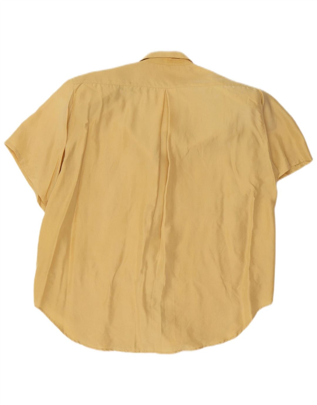 BALLOON Womens Oversized Short Sleeve Shirt Blouse IT 38 XS Yellow Silk