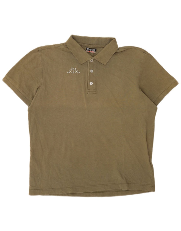 Kappa Herre Polo Shirt Large Khaki
