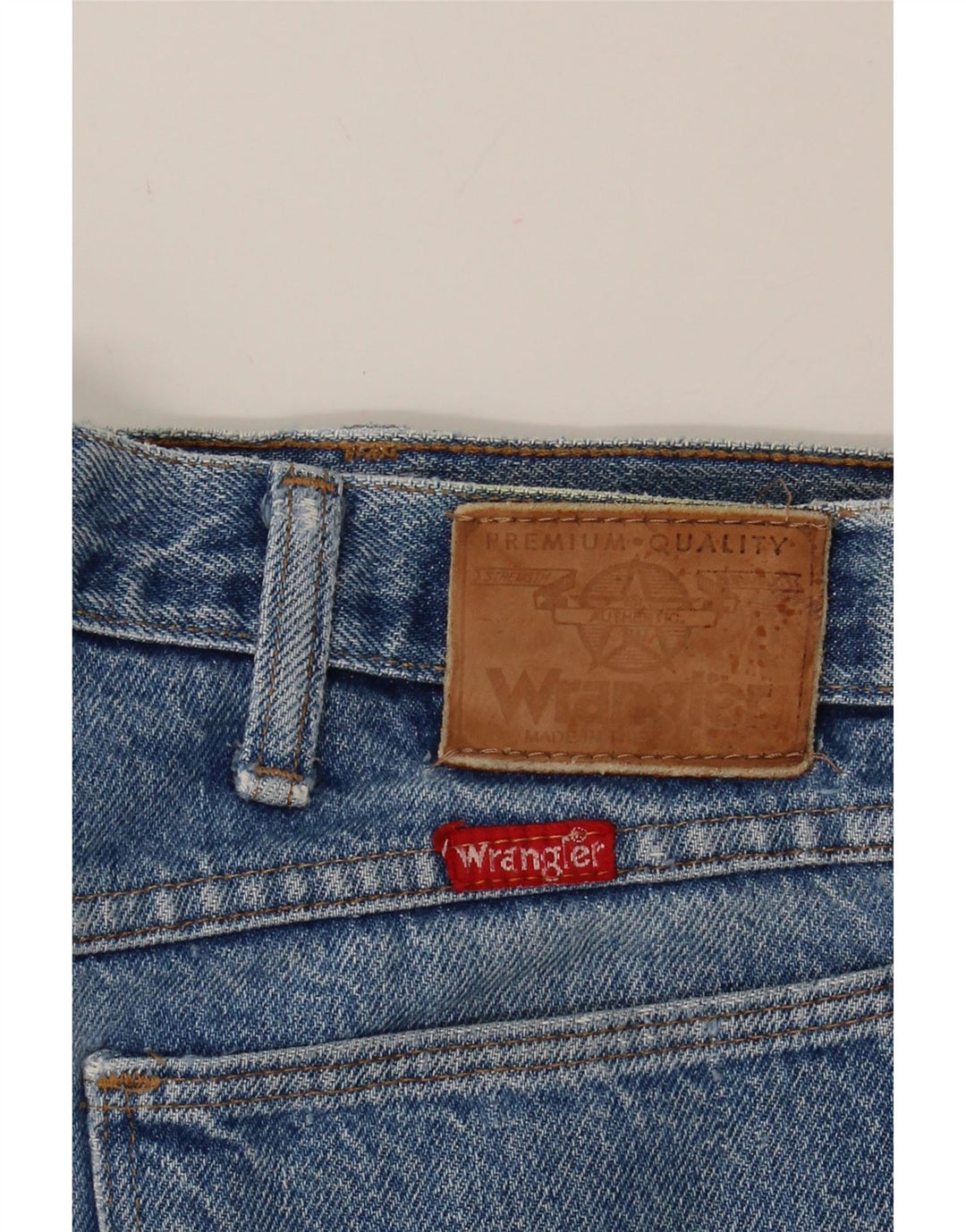 WRANGLER Mens Denim Shorts W36 Large Blue Cotton Vintage Wrangler and Second-Hand Wrangler from Messina Hembry 