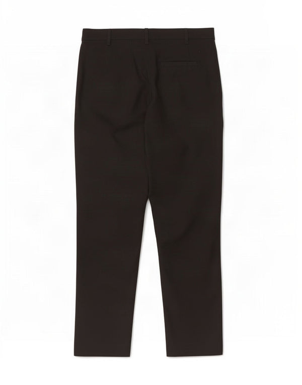 Marks & Spencer Dame Crop Suit Bukser UK 10 Small W28 L24 Sort Bomuld