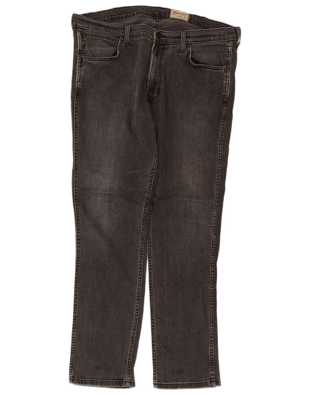 Wrangler Slim Jeans til mænd W38 L32 Grå bomuld