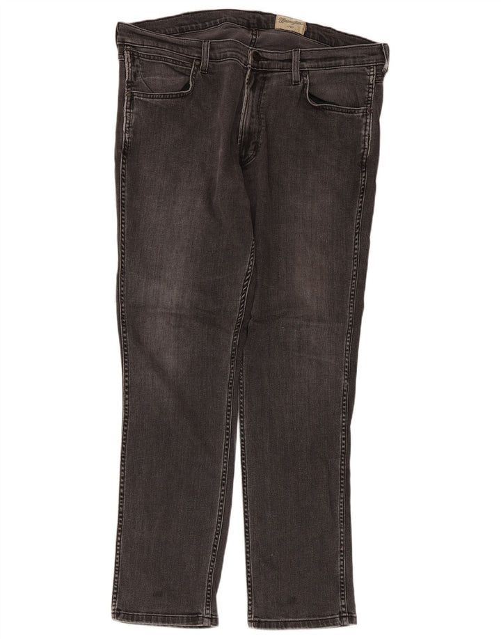 Wrangler Slim Jeans til mænd W38 L32 Grå bomuld