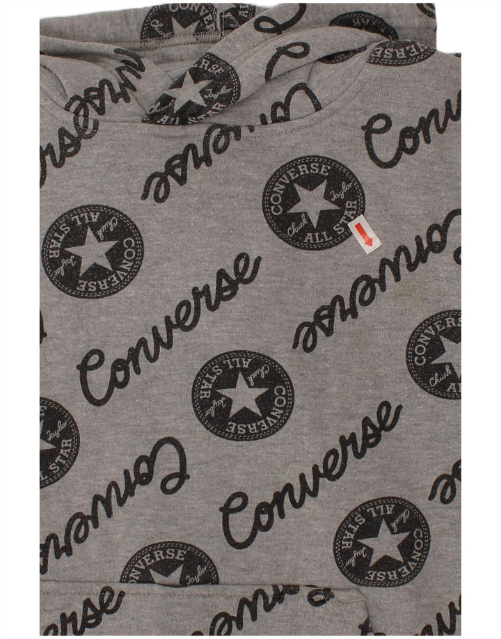 Converse Boys Chuck Taylor Grafisk hættetrøje 10-11 år Medium Grå