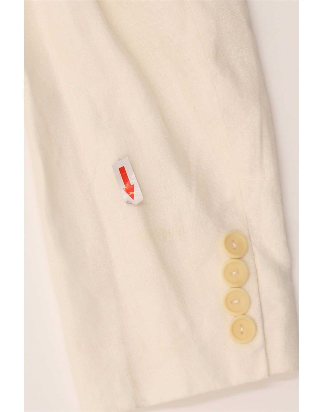 Max & Co. Dame 3-knaps blazerjakke UK 8 Small White Linen
