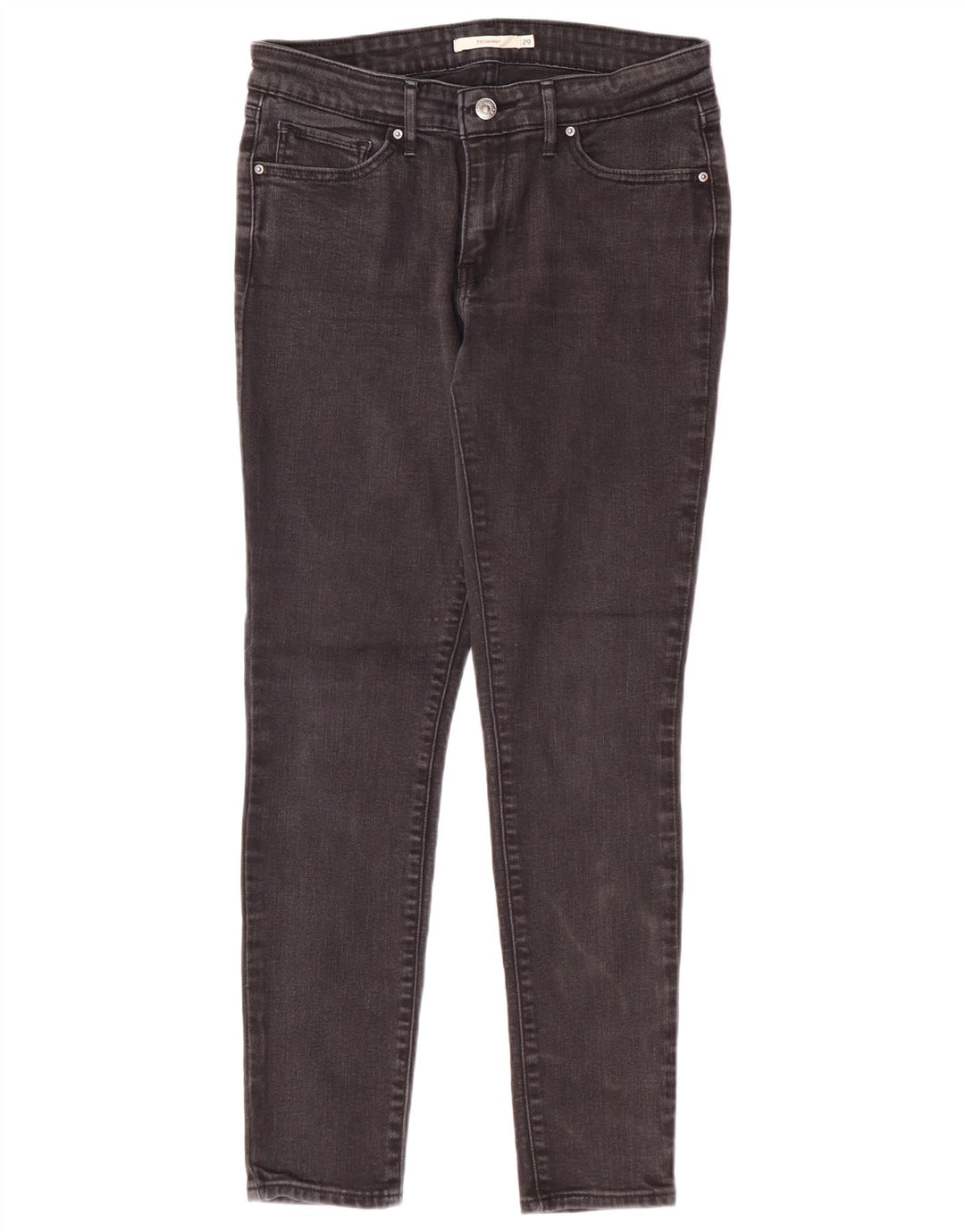 Levi's Dame 711 Skinny Jeans W29 L28 Grå Bomuld