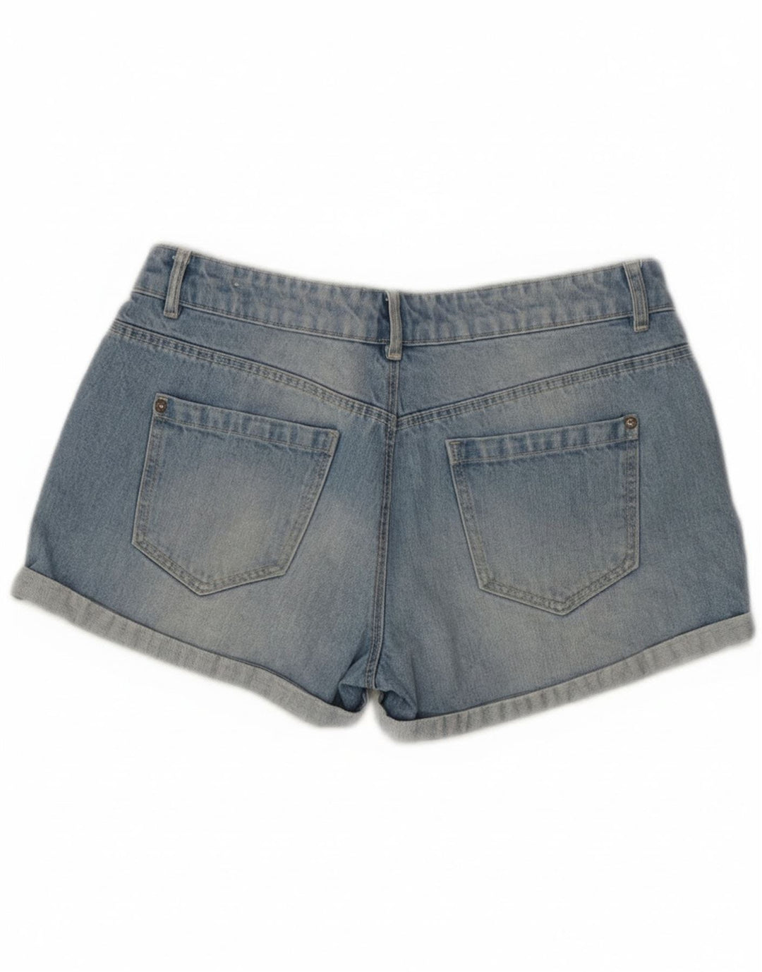 Pimkie Dame denim Shorts IT 40 Small W30 Blue Cotton