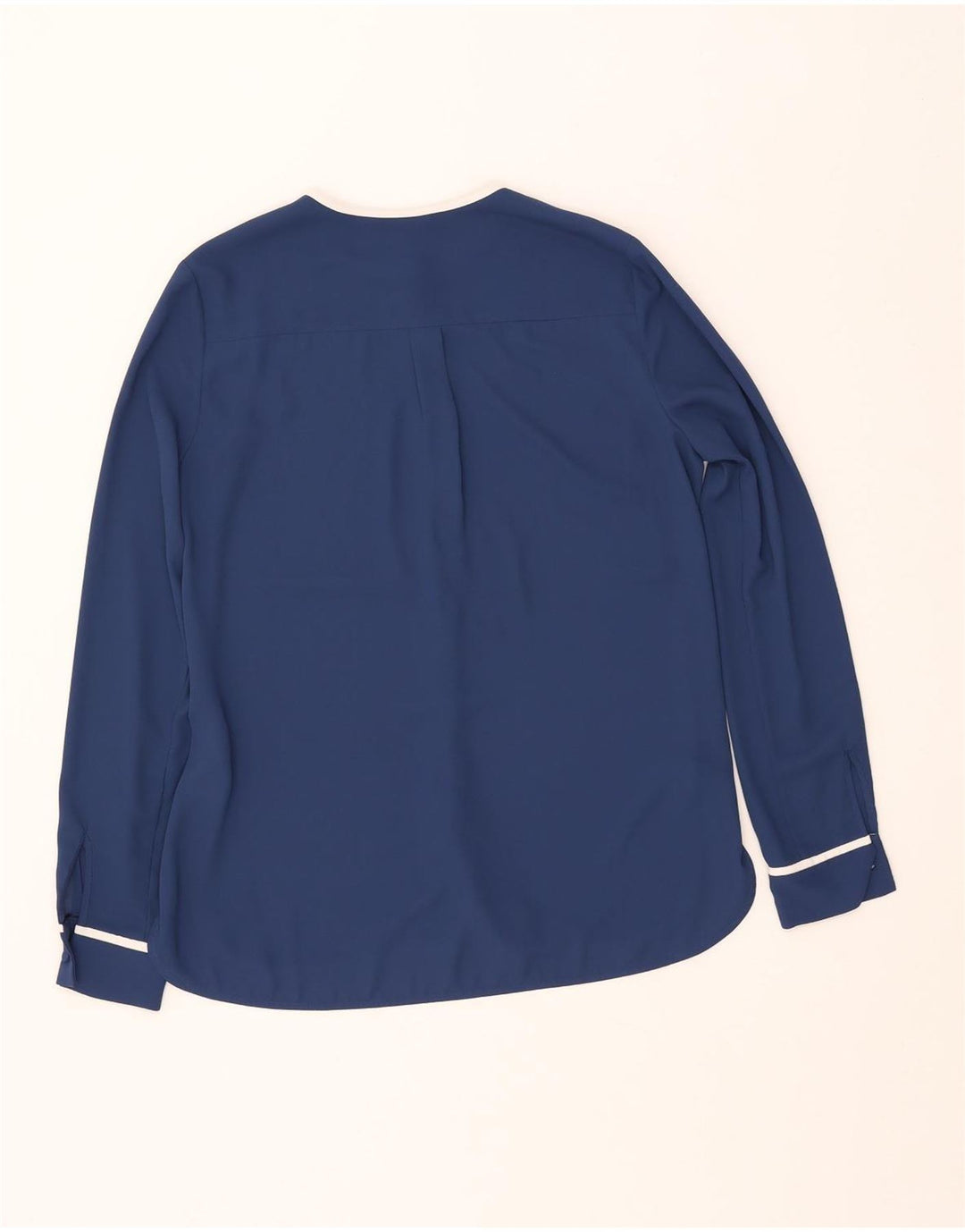 TOMMY HILFIGER Dame Loose Fit Bluse Top US 4 Small Navy Blue Polyester