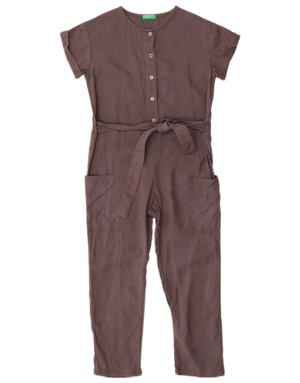 Benetton Pige Jumpsuit 7-8 år Medium Grå Lyocell