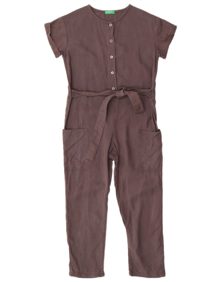 Benetton Pige Jumpsuit 7-8 år Medium Grå Lyocell