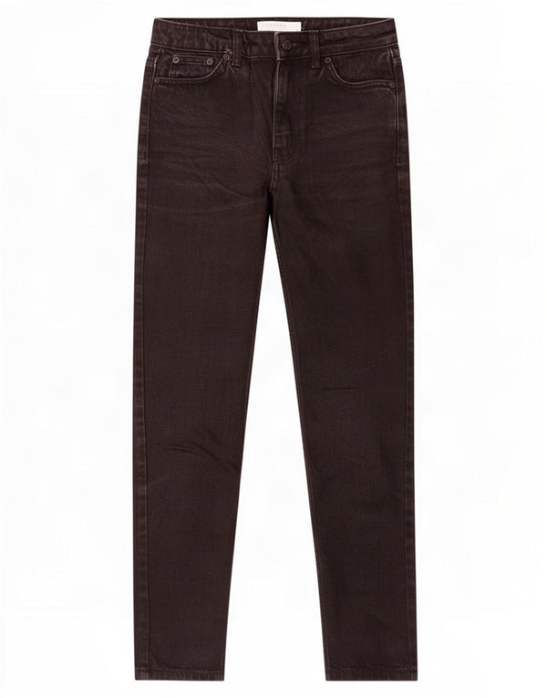 Topshop Womens Mom High Waist Tapered Jeans W25 L26 Black Cotton