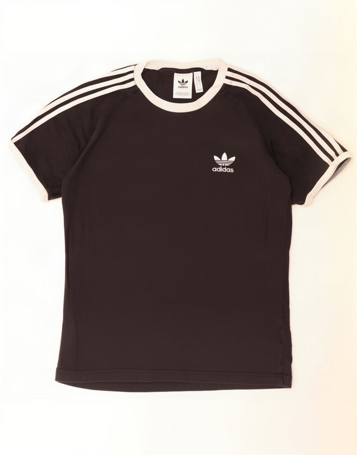 Adidas Herre T-Shirt Top Medium Sort Bomuld
