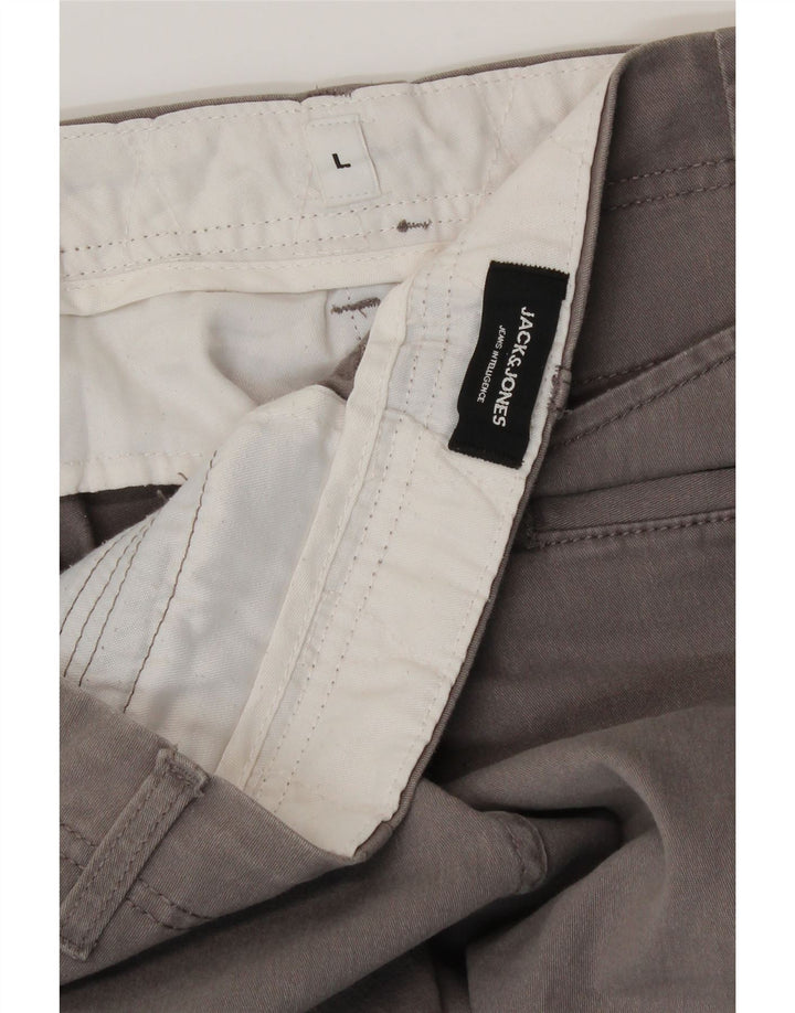 Jack & Jones Herre Cargo Shorts Large W36 Grå Bomuld