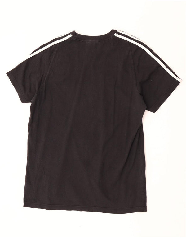 Adidas Herre T-Shirt Top Stor Sort Bomuld