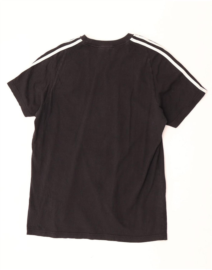 Adidas Herre T-Shirt Top Stor Sort Bomuld