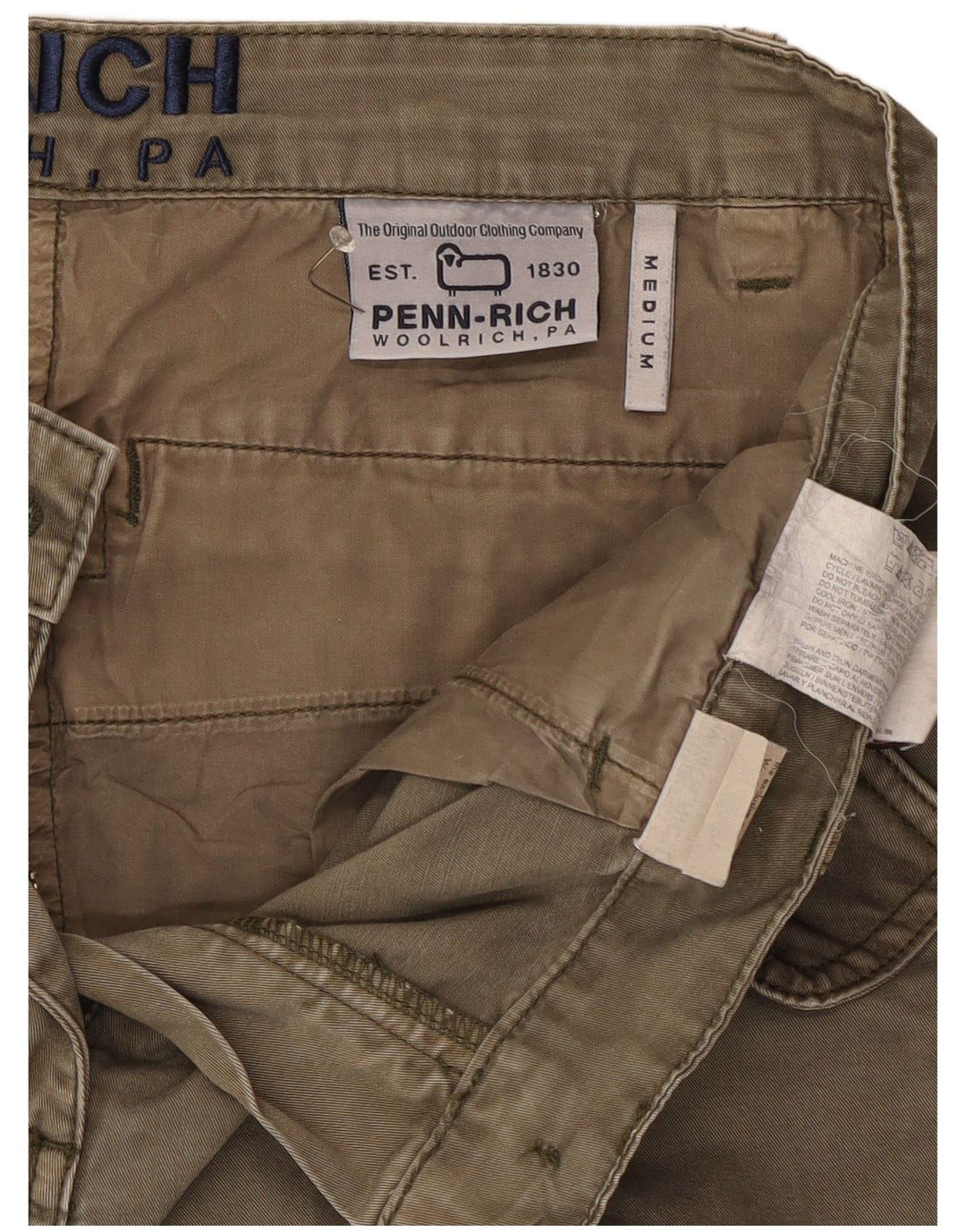Penn-rich Herre joggerbukser Medium W30 L30 Khaki Bomuld