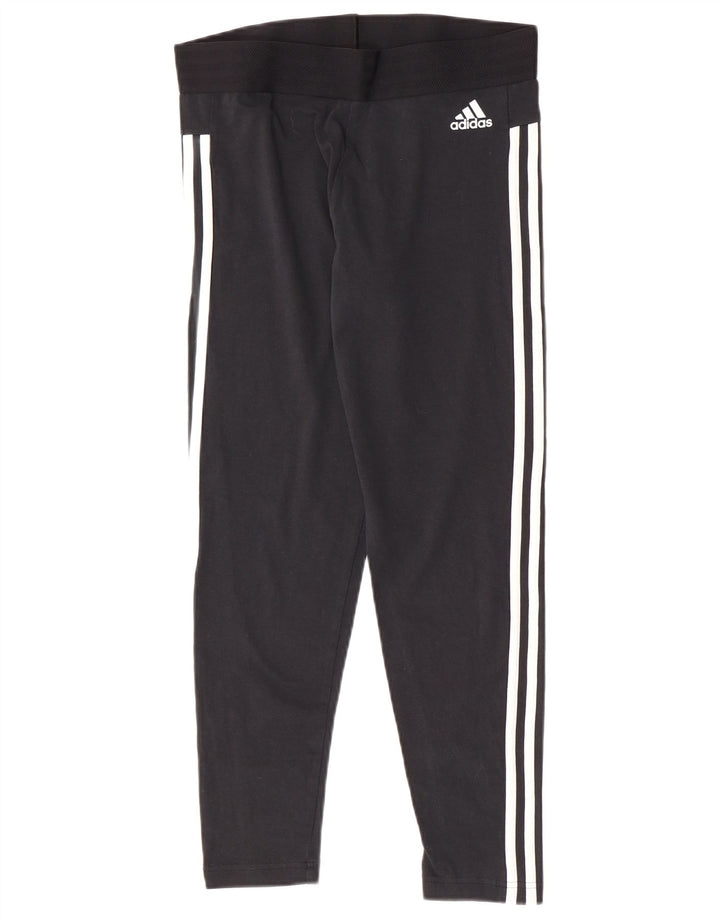 Adidas Dame Leggings UK 14 Large Black Bomuld