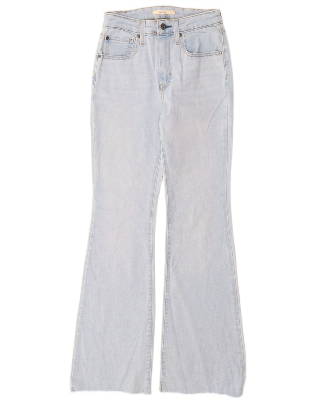 LEVI'S Dame 726 Flared Jeans W27 L32 Blå Bomuld