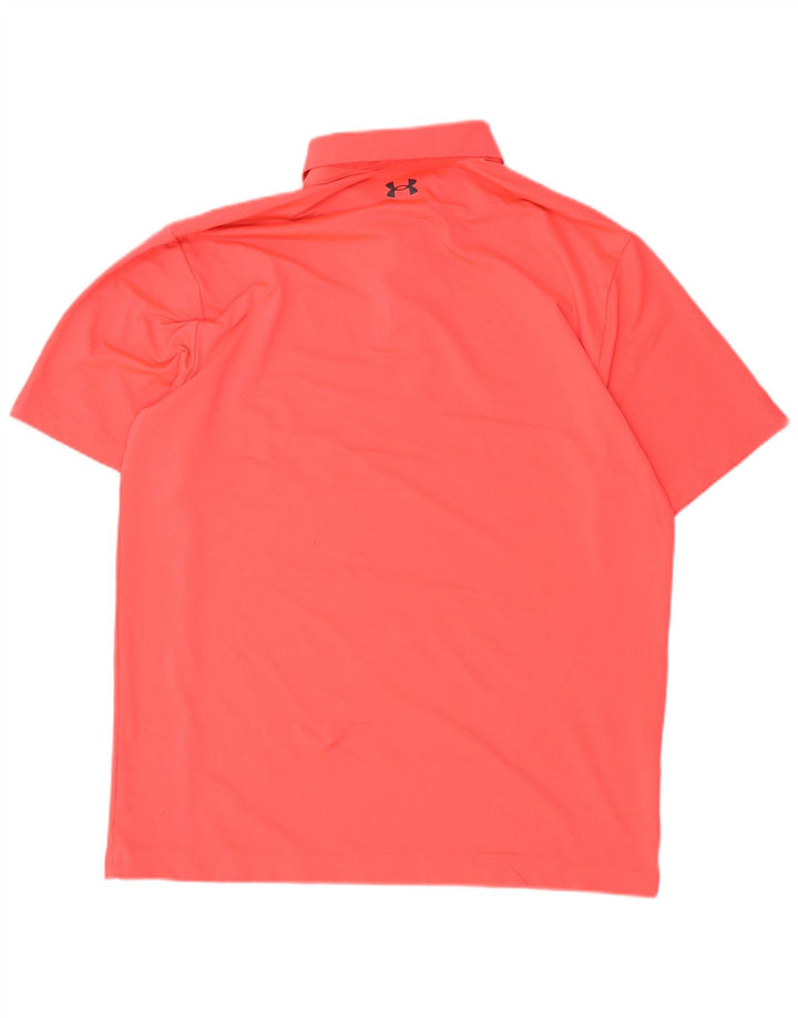 UNDER ARMOUR Poloskjorte til mænd Stor Pink Polyester