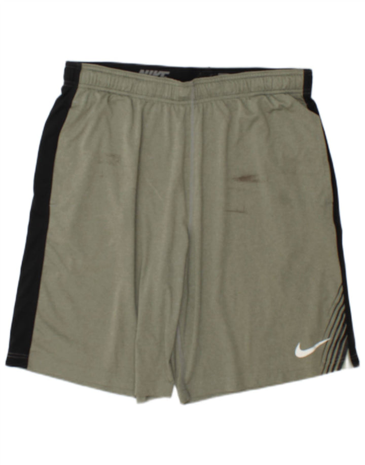 Nike Sportsshorts til mænd Large Green Colourblock Polyester