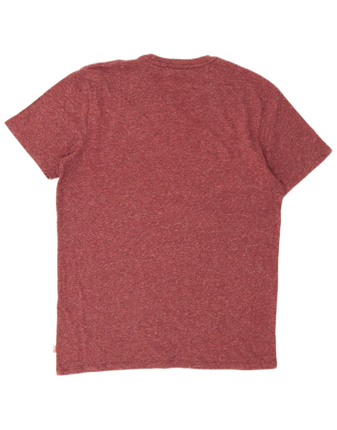 Levi's Herre grafisk T-shirt Top Medium Burgundy Flecked