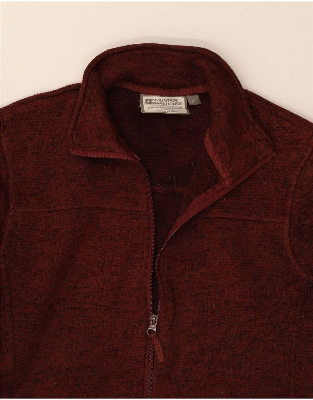 MOUNTAIN WAREHOUSE Mens Tracksuit Top Jacket Small Burgundy Flecked Vintage Mountain Warehouse and Second-Hand Mountain Warehouse from Messina Hembry 