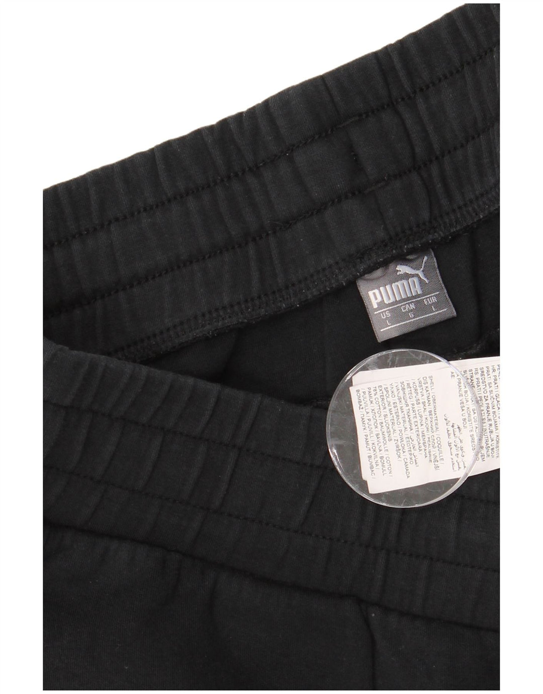PUMA Træningsdragtsbukser til mænd Stor sort bomuld