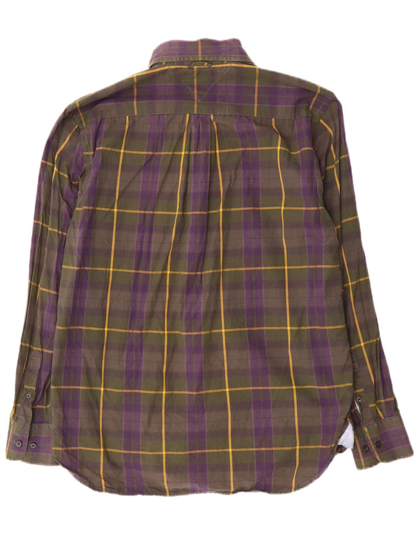 Tommy Hilfiger Mens Custom Fit Shirt Large Multicoloured Check Cotton